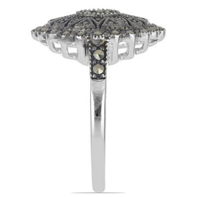 BUY AUSTRIAN MARCASITE GEMSTONE RING IN 925 STERLING SILVER
